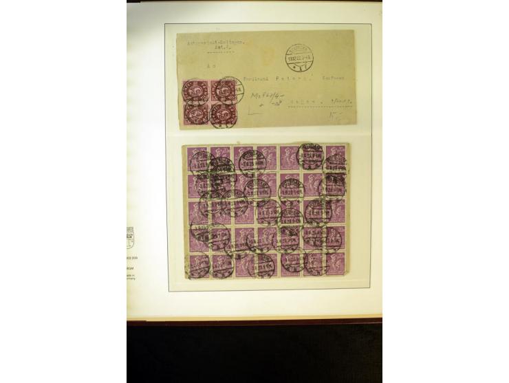 1902/45, postfrische, ungebrauchte und oft zusätzlich gestempelte reichhaltige Sammlung, in den Hauptnummern komplett (IV nur