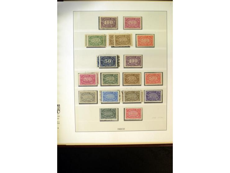 1902/45, postfrische, ungebrauchte und oft zusätzlich gestempelte reichhaltige Sammlung, in den Hauptnummern komplett (IV nur