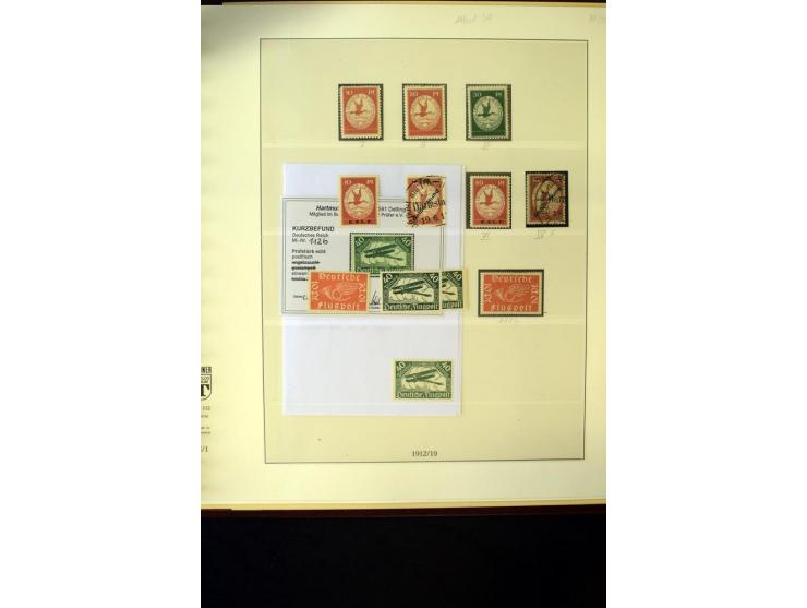 1902/45, postfrische, ungebrauchte und oft zusätzlich gestempelte reichhaltige Sammlung, in den Hauptnummern komplett (IV nur