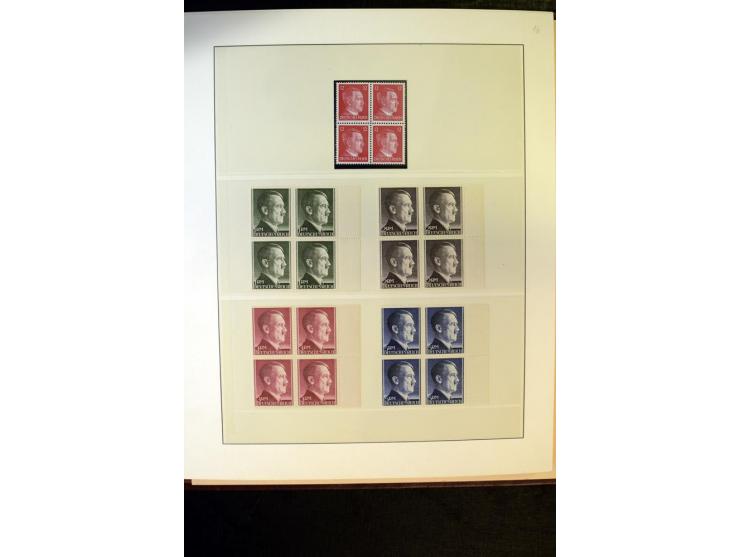 1902/45, postfrische, ungebrauchte und oft zusätzlich gestempelte reichhaltige Sammlung, in den Hauptnummern komplett (IV nur