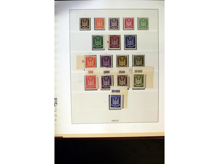 1902/45, postfrische, ungebrauchte und oft zusätzlich gestempelte reichhaltige Sammlung, in den Hauptnummern komplett (IV nur