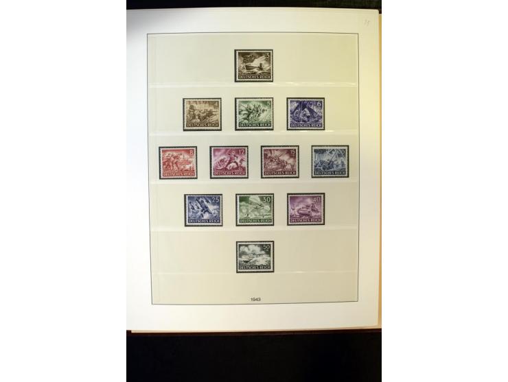 1902/45, postfrische, ungebrauchte und oft zusätzlich gestempelte reichhaltige Sammlung, in den Hauptnummern komplett (IV nur