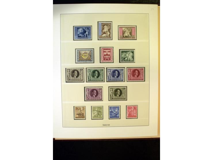 1902/45, postfrische, ungebrauchte und oft zusätzlich gestempelte reichhaltige Sammlung, in den Hauptnummern komplett (IV nur