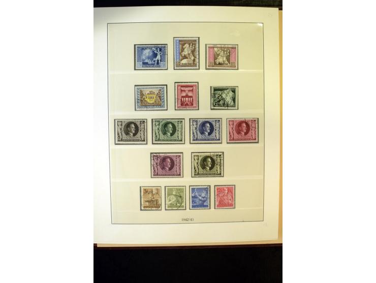 1902/45, postfrische, ungebrauchte und oft zusätzlich gestempelte reichhaltige Sammlung, in den Hauptnummern komplett (IV nur