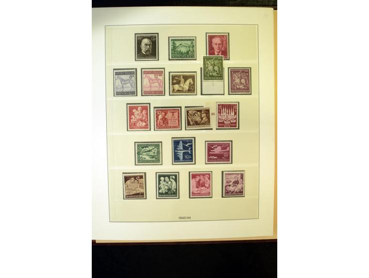 1902/45, postfrische, ungebrauchte und oft zusätzlich gestempelte reichhaltige Sammlung, in den Hauptnummern komplett (IV nur