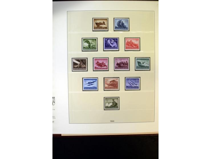 1902/45, postfrische, ungebrauchte und oft zusätzlich gestempelte reichhaltige Sammlung, in den Hauptnummern komplett (IV nur