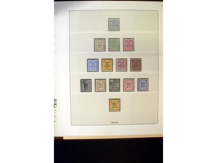 1902/45, postfrische, ungebrauchte und oft zusätzlich gestempelte reichhaltige Sammlung, in den Hauptnummern komplett (IV nur