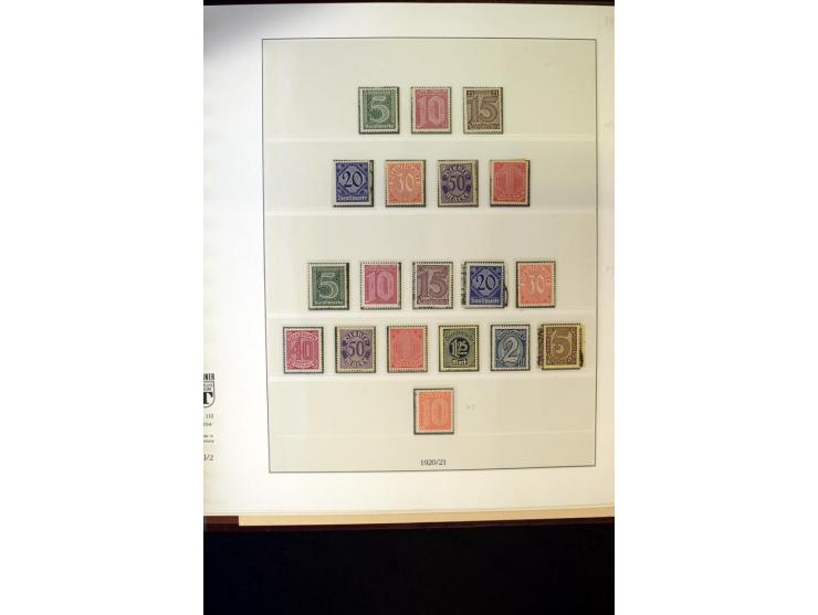 1902/45, postfrische, ungebrauchte und oft zusätzlich gestempelte reichhaltige Sammlung, in den Hauptnummern komplett (IV nur