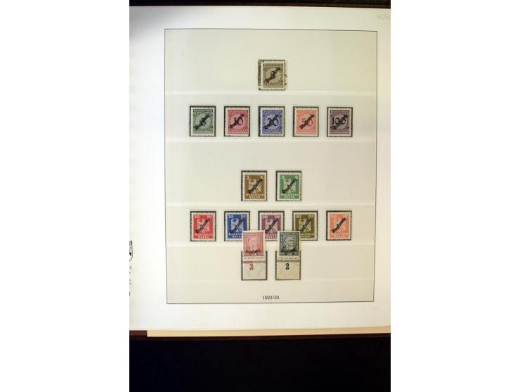 1902/45, postfrische, ungebrauchte und oft zusätzlich gestempelte reichhaltige Sammlung, in den Hauptnummern komplett (IV nur
