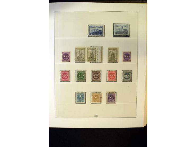 1902/45, postfrische, ungebrauchte und oft zusätzlich gestempelte reichhaltige Sammlung, in den Hauptnummern komplett (IV nur