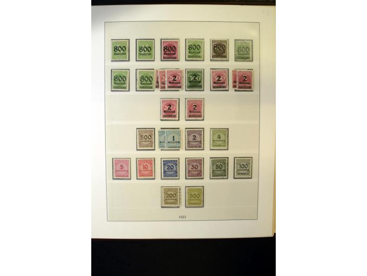 1902/45, postfrische, ungebrauchte und oft zusätzlich gestempelte reichhaltige Sammlung, in den Hauptnummern komplett (IV nur
