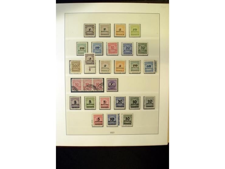 1902/45, postfrische, ungebrauchte und oft zusätzlich gestempelte reichhaltige Sammlung, in den Hauptnummern komplett (IV nur