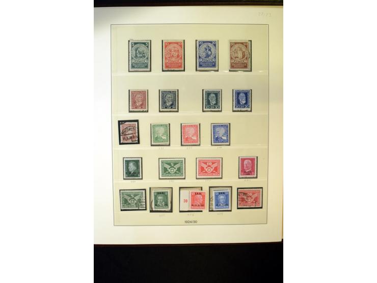 1902/45, postfrische, ungebrauchte und oft zusätzlich gestempelte reichhaltige Sammlung, in den Hauptnummern komplett (IV nur