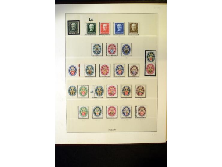1902/45, postfrische, ungebrauchte und oft zusätzlich gestempelte reichhaltige Sammlung, in den Hauptnummern komplett (IV nur
