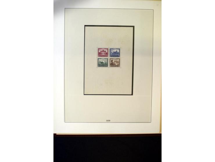 1902/45, postfrische, ungebrauchte und oft zusätzlich gestempelte reichhaltige Sammlung, in den Hauptnummern komplett (IV nur
