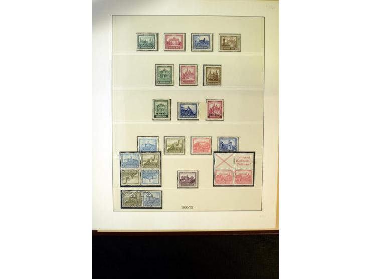 1902/45, postfrische, ungebrauchte und oft zusätzlich gestempelte reichhaltige Sammlung, in den Hauptnummern komplett (IV nur