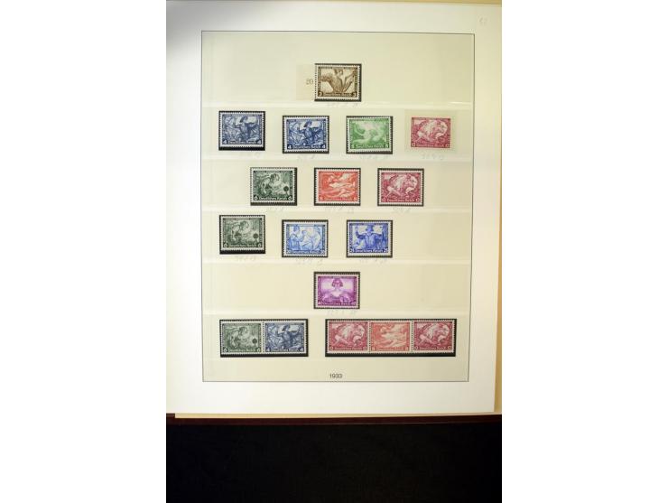 1902/45, postfrische, ungebrauchte und oft zusätzlich gestempelte reichhaltige Sammlung, in den Hauptnummern komplett (IV nur