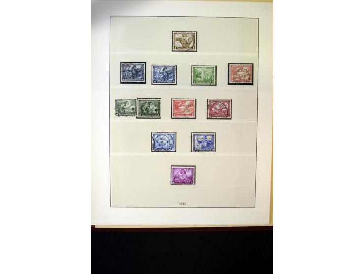 1902/45, postfrische, ungebrauchte und oft zusätzlich gestempelte reichhaltige Sammlung, in den Hauptnummern komplett (IV nur