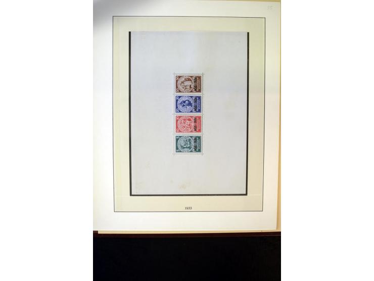 1902/45, postfrische, ungebrauchte und oft zusätzlich gestempelte reichhaltige Sammlung, in den Hauptnummern komplett (IV nur