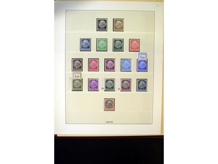 1902/45, postfrische, ungebrauchte und oft zusätzlich gestempelte reichhaltige Sammlung, in den Hauptnummern komplett (IV nur
