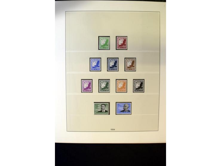 1902/45, postfrische, ungebrauchte und oft zusätzlich gestempelte reichhaltige Sammlung, in den Hauptnummern komplett (IV nur