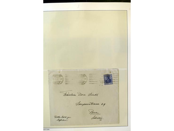 1902/16, Germania Spezialsammlung, postfrisch, ungebraucht und überwiegend gestempelt mit zusätzlich Briefstücken und Briefen