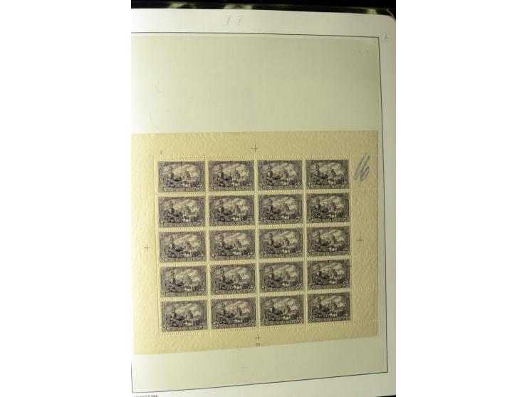 1902/16, Germania Spezialsammlung, postfrisch, ungebraucht und überwiegend gestempelt mit zusätzlich Briefstücken und Briefen
