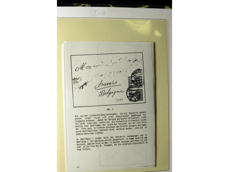 1902/16, Germania Spezialsammlung, postfrisch, ungebraucht und überwiegend gestempelt mit zusätzlich Briefstücken und Briefen