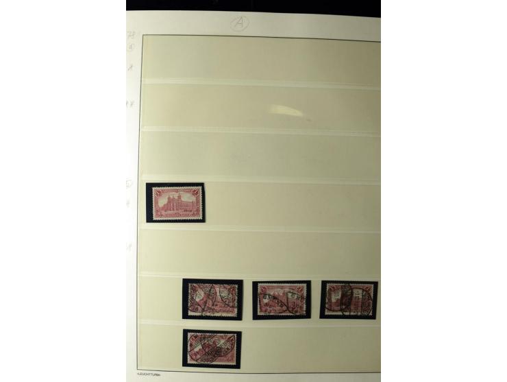 1902/16, Germania Spezialsammlung, postfrisch, ungebraucht und überwiegend gestempelt mit zusätzlich Briefstücken und Briefen