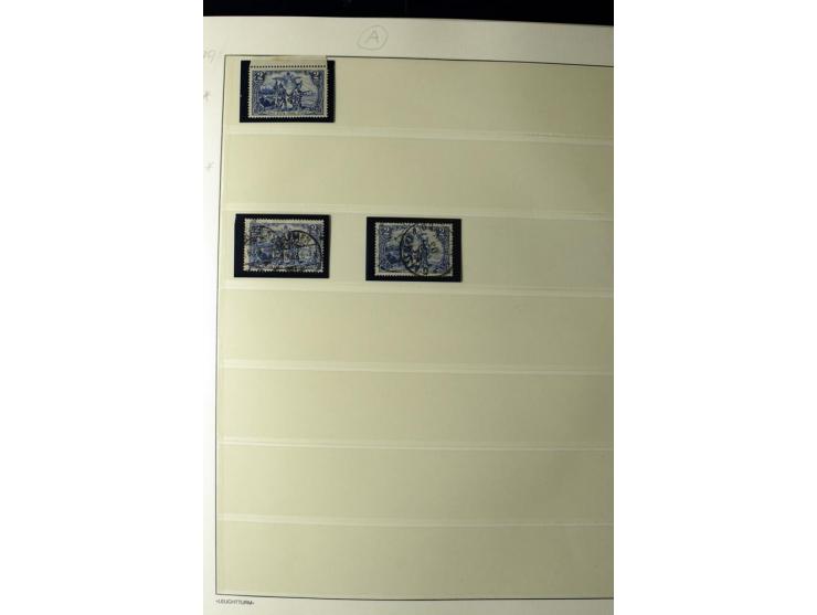 1902/16, Germania Spezialsammlung, postfrisch, ungebraucht und überwiegend gestempelt mit zusätzlich Briefstücken und Briefen