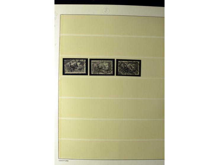 1902/16, Germania Spezialsammlung, postfrisch, ungebraucht und überwiegend gestempelt mit zusätzlich Briefstücken und Briefen