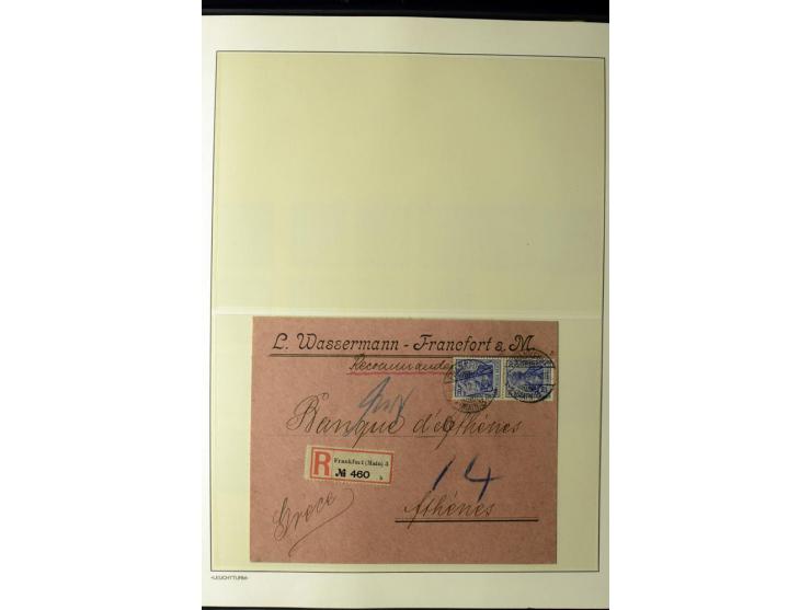 1902/16, Germania Spezialsammlung, postfrisch, ungebraucht und überwiegend gestempelt mit zusätzlich Briefstücken und Briefen