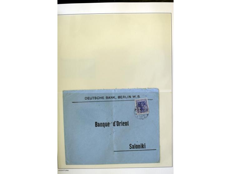 1902/16, Germania Spezialsammlung, postfrisch, ungebraucht und überwiegend gestempelt mit zusätzlich Briefstücken und Briefen