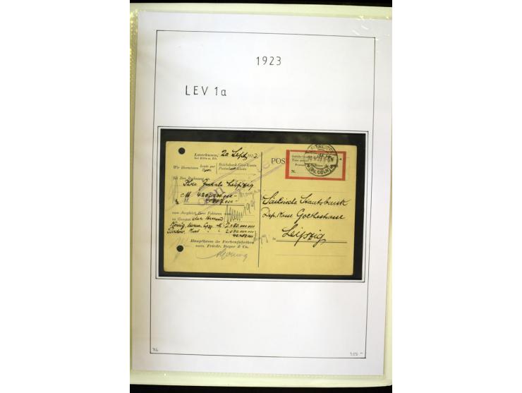 1916/23, Infla, gestempelte Sammlung mit u.a. Mi.-Nr. 104bF, 106c, 109I, 115d, 117PFI, 118a-c, 122XIV, 134-38II, 135IV, 138II