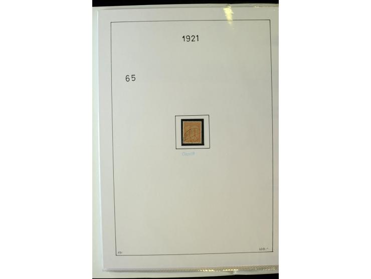 1916/23, Infla, gestempelte Sammlung mit u.a. Mi.-Nr. 104bF, 106c, 109I, 115d, 117PFI, 118a-c, 122XIV, 134-38II, 135IV, 138II