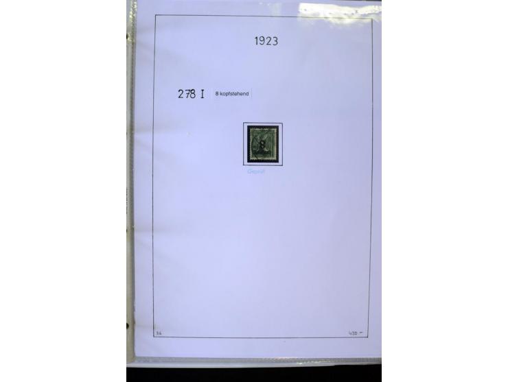 1916/23, Infla, gestempelte Sammlung mit u.a. Mi.-Nr. 104bF, 106c, 109I, 115d, 117PFI, 118a-c, 122XIV, 134-38II, 135IV, 138II