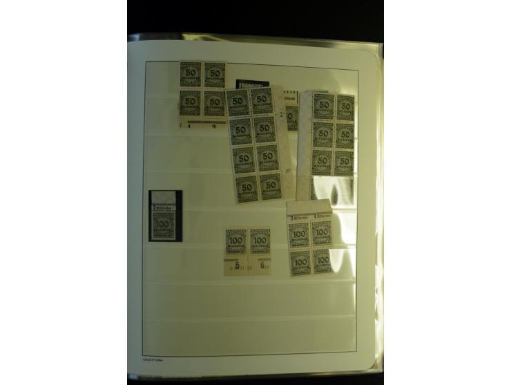 1917/23, Inflation: postfrische, ungebrauchte und gestempelte Sammlung mit vielen guten Werten und besseren Farben, dabei Mi.