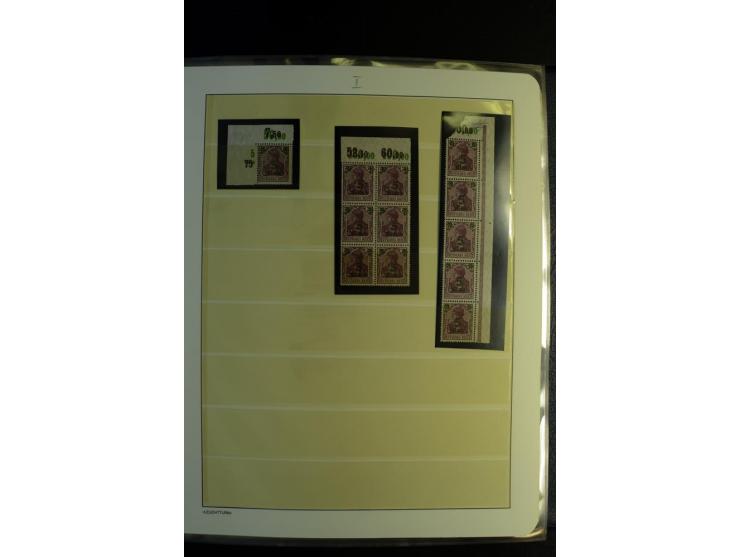 1917/23, Inflation: postfrische, ungebrauchte und gestempelte Sammlung mit vielen guten Werten und besseren Farben, dabei Mi.