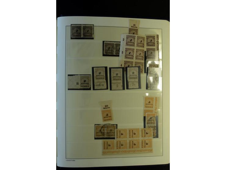 1917/23, Inflation: postfrische, ungebrauchte und gestempelte Sammlung mit vielen guten Werten und besseren Farben, dabei Mi.