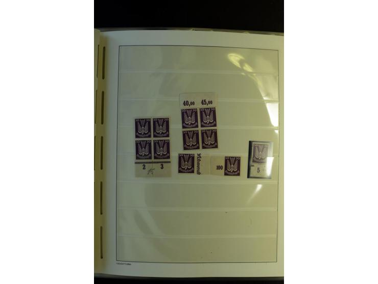 1917/23, Inflation: postfrische, ungebrauchte und gestempelte Sammlung mit vielen guten Werten und besseren Farben, dabei Mi.