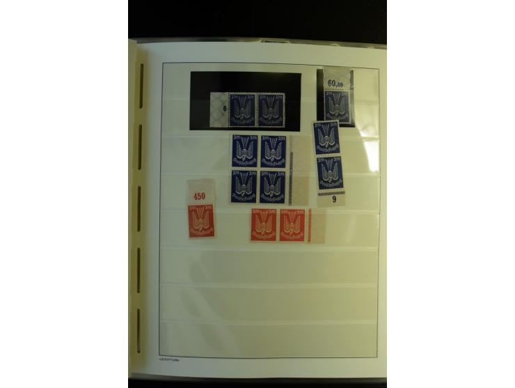 1917/23, Inflation: postfrische, ungebrauchte und gestempelte Sammlung mit vielen guten Werten und besseren Farben, dabei Mi.
