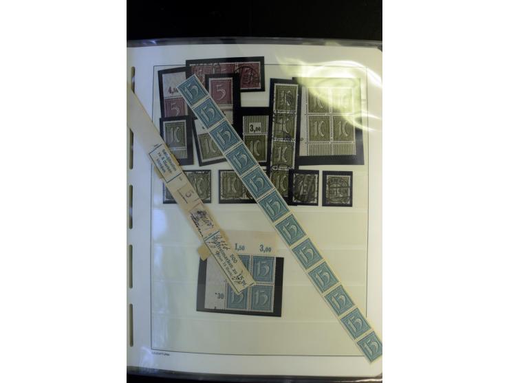 1917/23, Inflation: postfrische, ungebrauchte und gestempelte Sammlung mit vielen guten Werten und besseren Farben, dabei Mi.