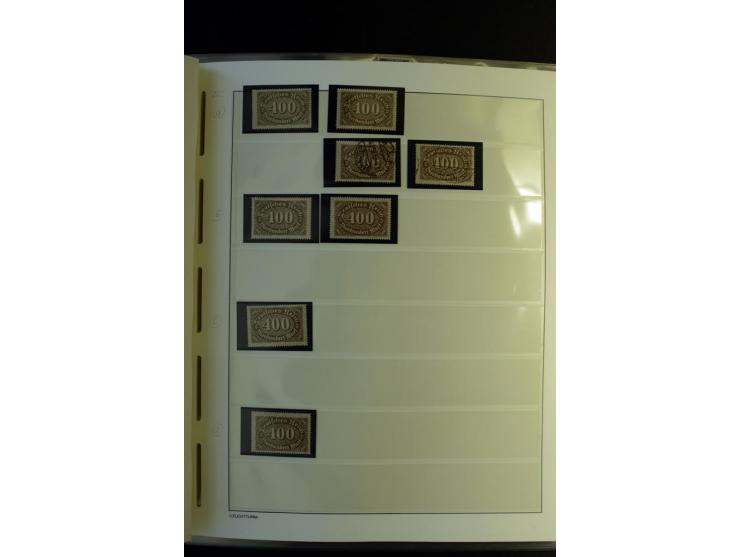 1917/23, Inflation: postfrische, ungebrauchte und gestempelte Sammlung mit vielen guten Werten und besseren Farben, dabei Mi.
