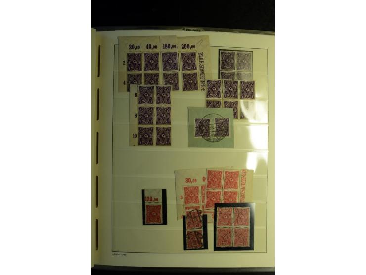 1917/23, Inflation: postfrische, ungebrauchte und gestempelte Sammlung mit vielen guten Werten und besseren Farben, dabei Mi.