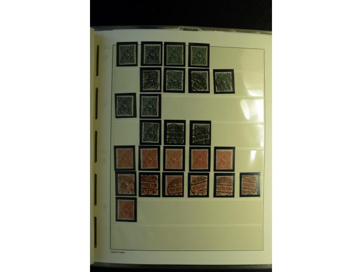 1917/23, Inflation: postfrische, ungebrauchte und gestempelte Sammlung mit vielen guten Werten und besseren Farben, dabei Mi.