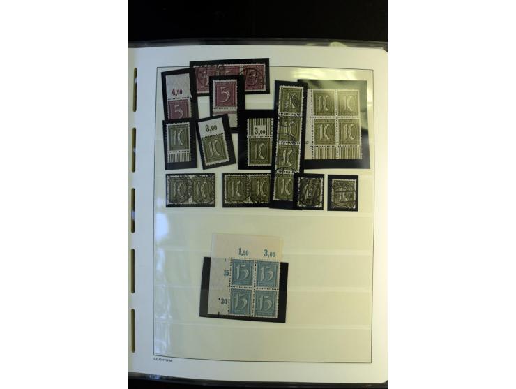1917/23, Inflation: postfrische, ungebrauchte und gestempelte Sammlung mit vielen guten Werten und besseren Farben, dabei Mi.
