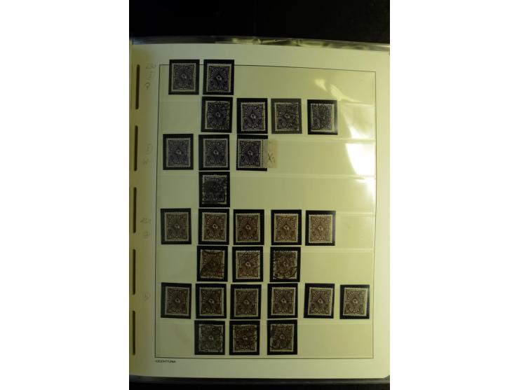 1917/23, Inflation: postfrische, ungebrauchte und gestempelte Sammlung mit vielen guten Werten und besseren Farben, dabei Mi.
