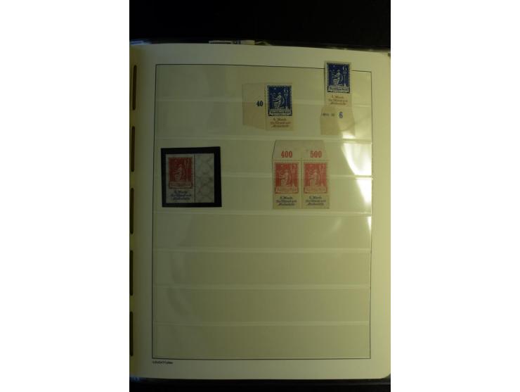1917/23, Inflation: postfrische, ungebrauchte und gestempelte Sammlung mit vielen guten Werten und besseren Farben, dabei Mi.