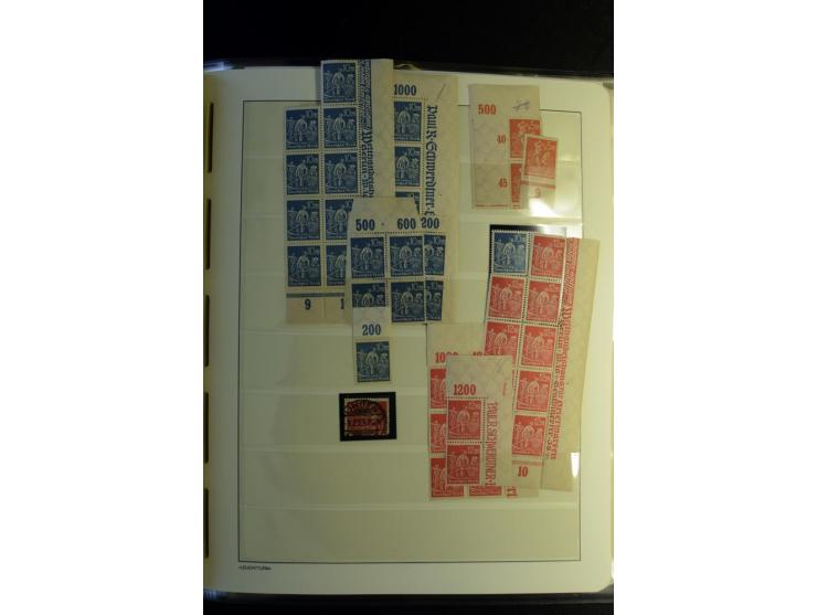 1917/23, Inflation: postfrische, ungebrauchte und gestempelte Sammlung mit vielen guten Werten und besseren Farben, dabei Mi.