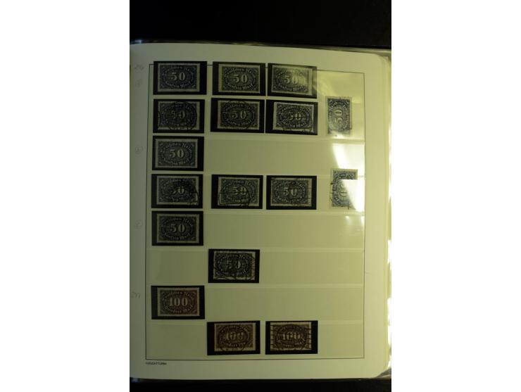 1917/23, Inflation: postfrische, ungebrauchte und gestempelte Sammlung mit vielen guten Werten und besseren Farben, dabei Mi.